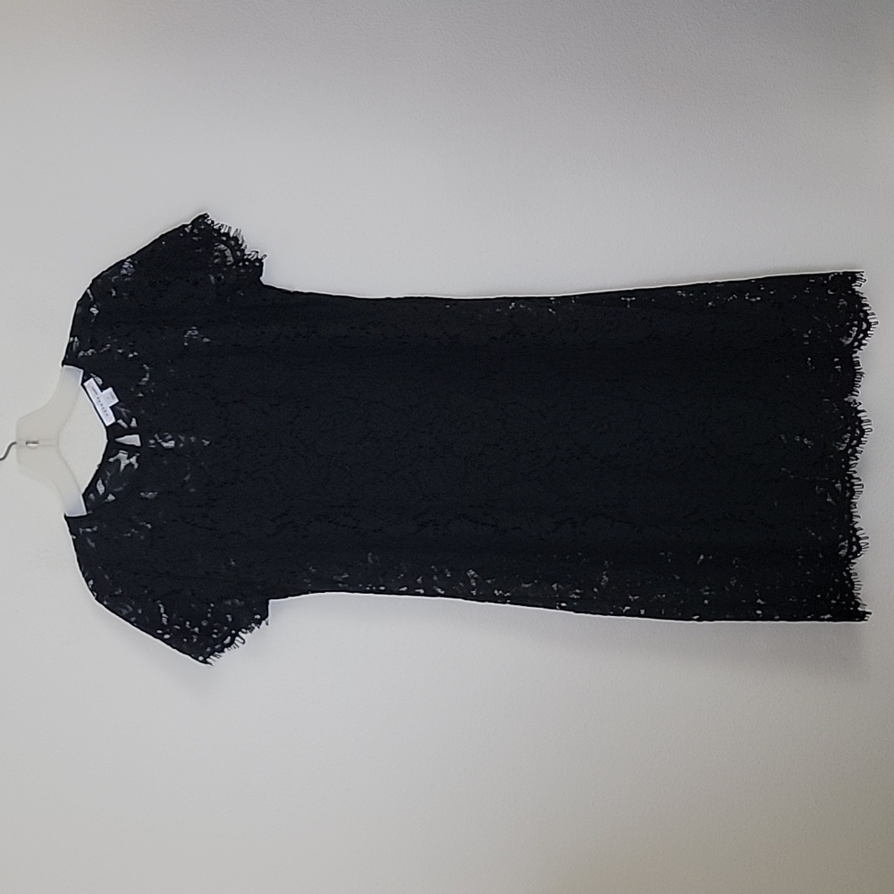 Reynah Black Lace Short Sleeve Dress 4